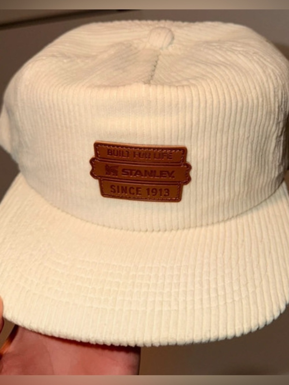 NWT- unisex one size 
Stanley Cream Corduroy Cap – Built for Life construction